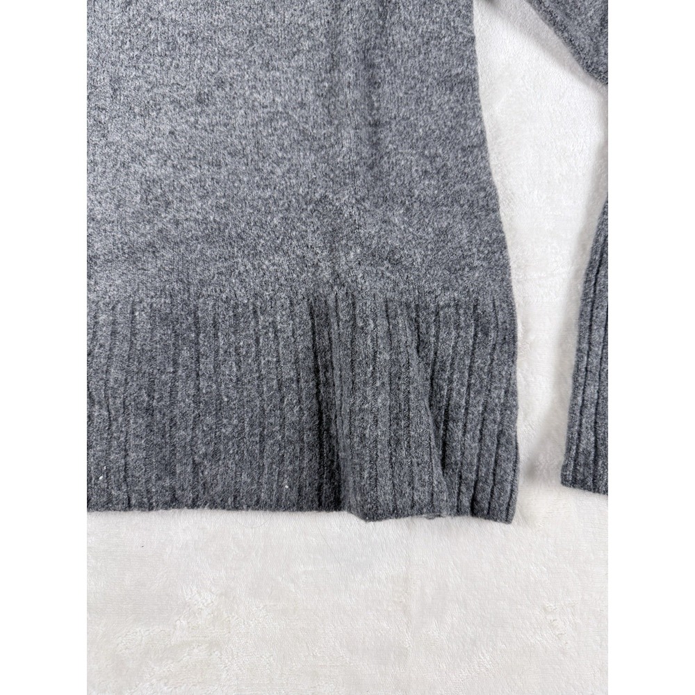 Madewell Gray Turtleneck Sweater Women's Small Ribbed Hem Knit Pullover - Picture 7 of 7
